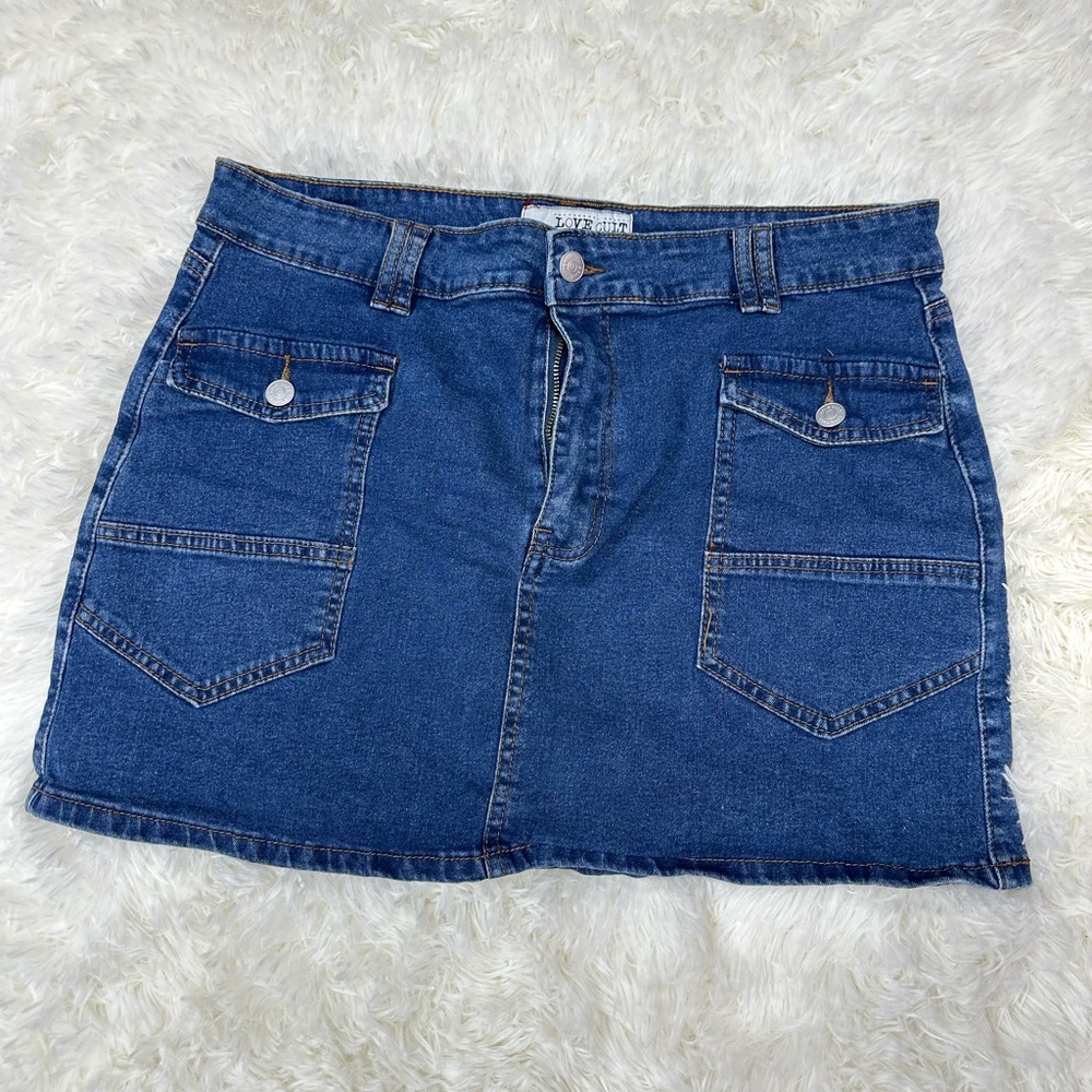Denim Mini Skirt